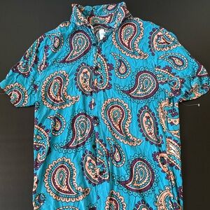 Topman Vibrant Paisley Button Down Shirt
